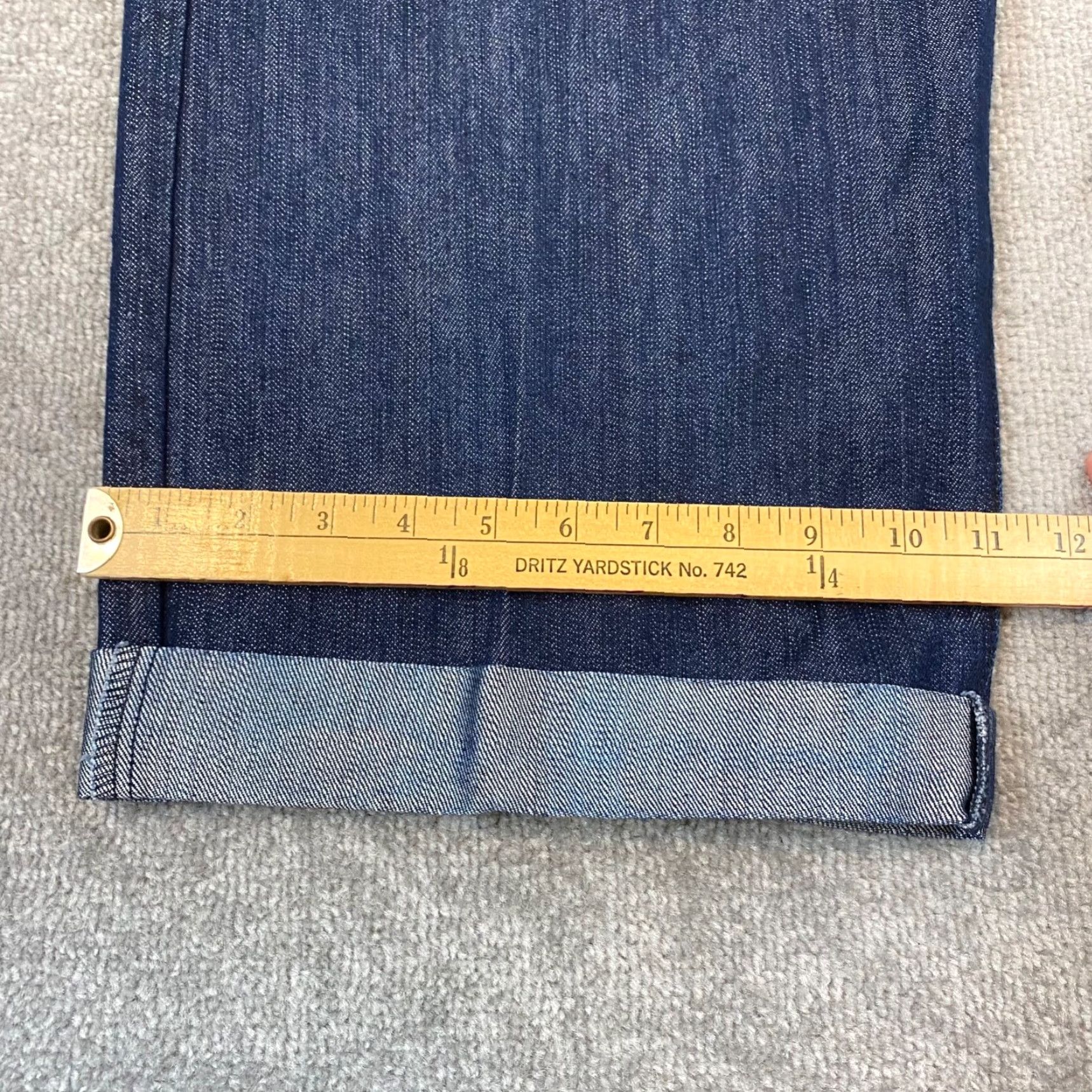 Vintage VINTAGE Ablanche Jeans Men 42x24 Blue Dark Wash Hemmed Denim Pants Skater Baggy Wide Y2K Size US 42 / EU 58 - 7 Thumbnail