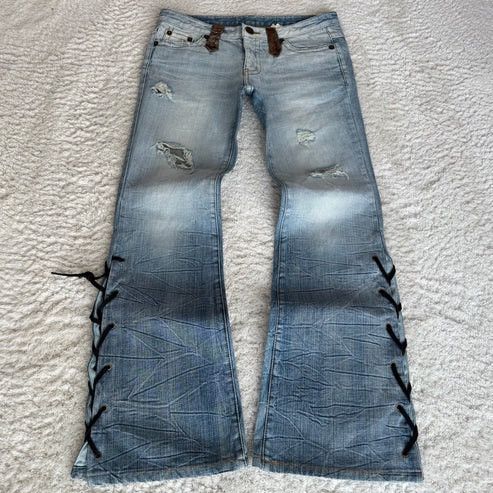 Japanese Brand Japanese Python Flares Size US 30 / EU 46 - 1 Thumbnail