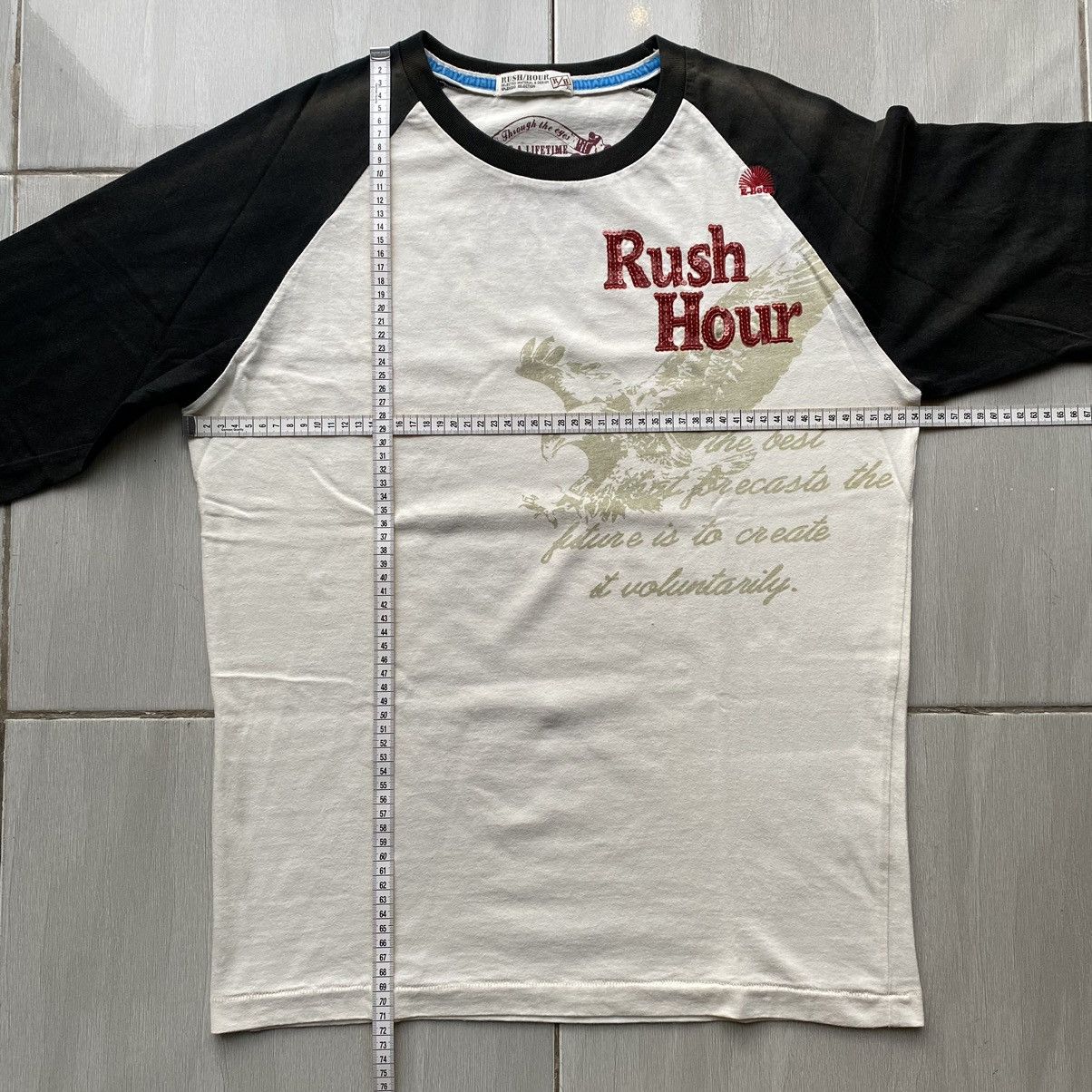 Vintage Rush Hour Japanese Vintage Single Stitch Super Cool Raglan Size US XL / EU 56 / 4 - 24 Thumbnail