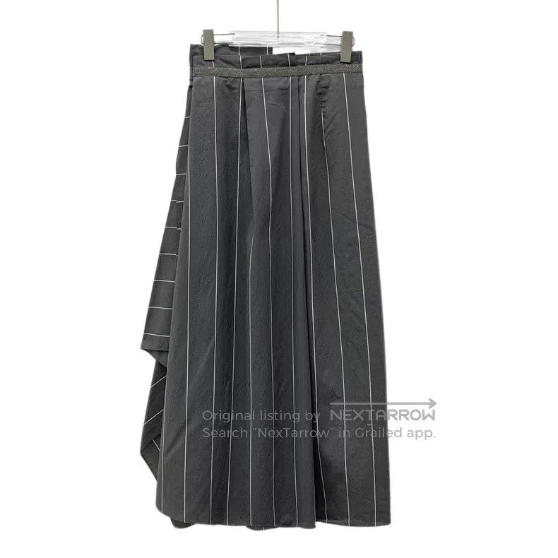 Brunello Cucinelli Brunello Cucinelli Striped sequined cotton irregular casua Size 27" / US 4 / IT 40 - 1 Thumbnail