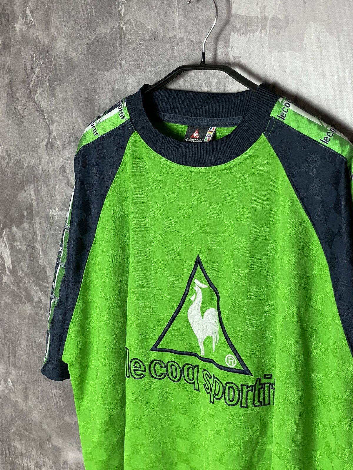 Le Coq Sportif × Vintage Vintage Le Coq Sportif Striped Y2K Old Jersey T shirt Size US L / EU 52-54 / 3 - 5 Thumbnail