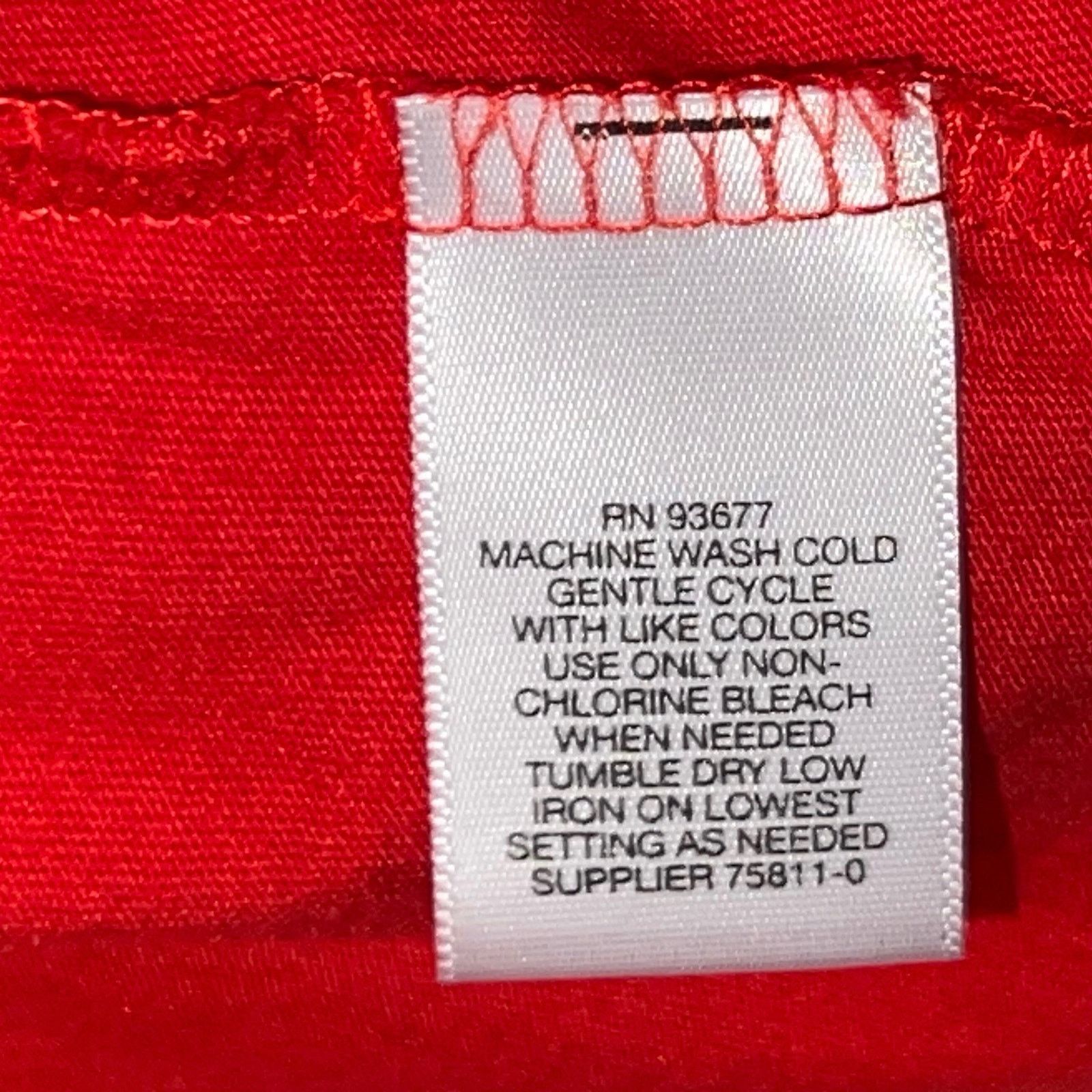 Liz Claiborne Women's Open Front Red Sweater Size Medium Liz Claiborne Size M / US 6-8 / IT 42-44 - 4 Thumbnail