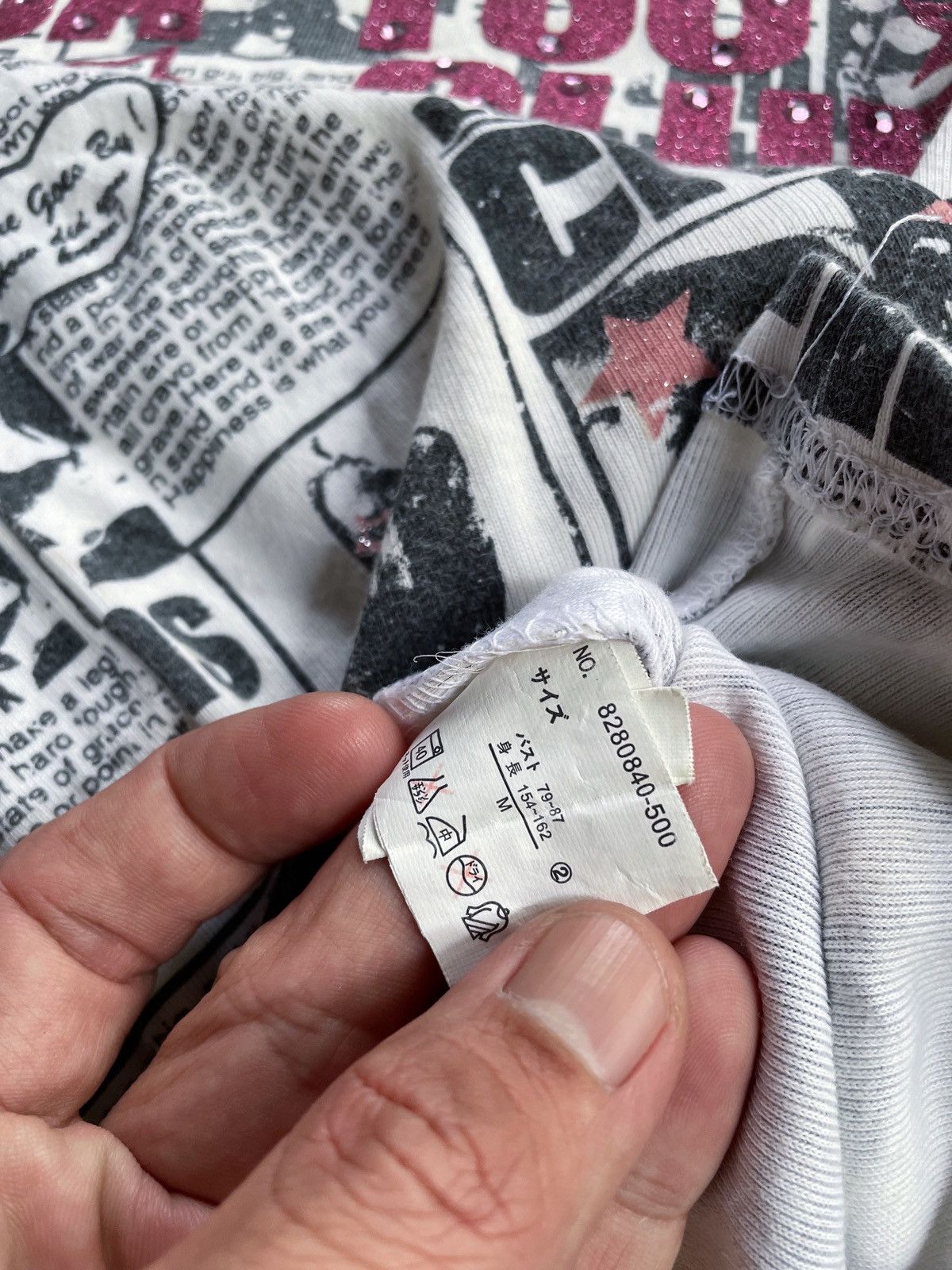 Japanese Brand BATSU CLUB ALL OVER DOUBLE LAYER LONG SLEEVE Size US XS / EU 42 / 0 - 12 Thumbnail
