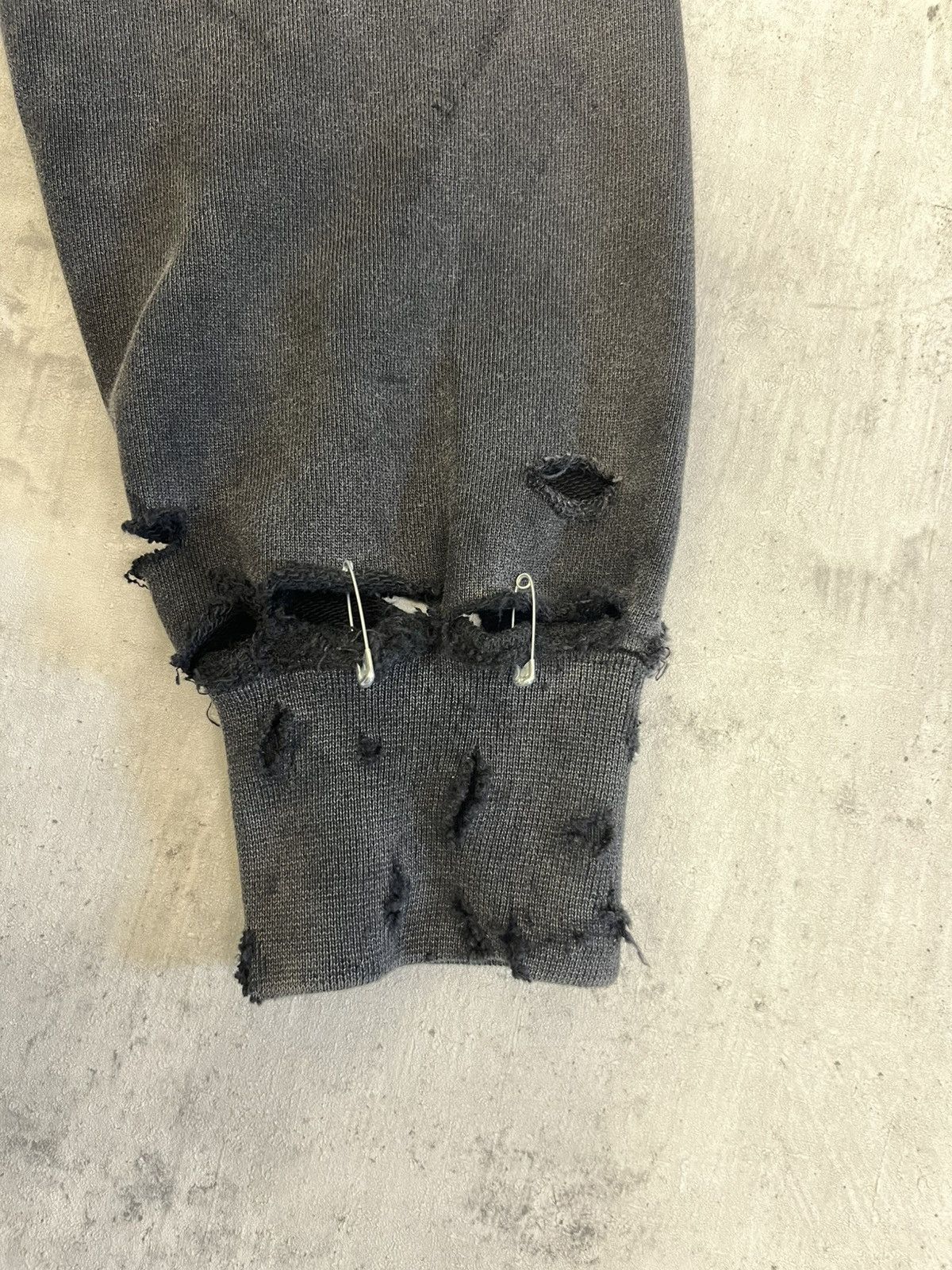 Other Distressed Black Slimfit Sweatshirt custom made All sizes Size US M / EU 48-50 / 2 - 7 Thumbnail