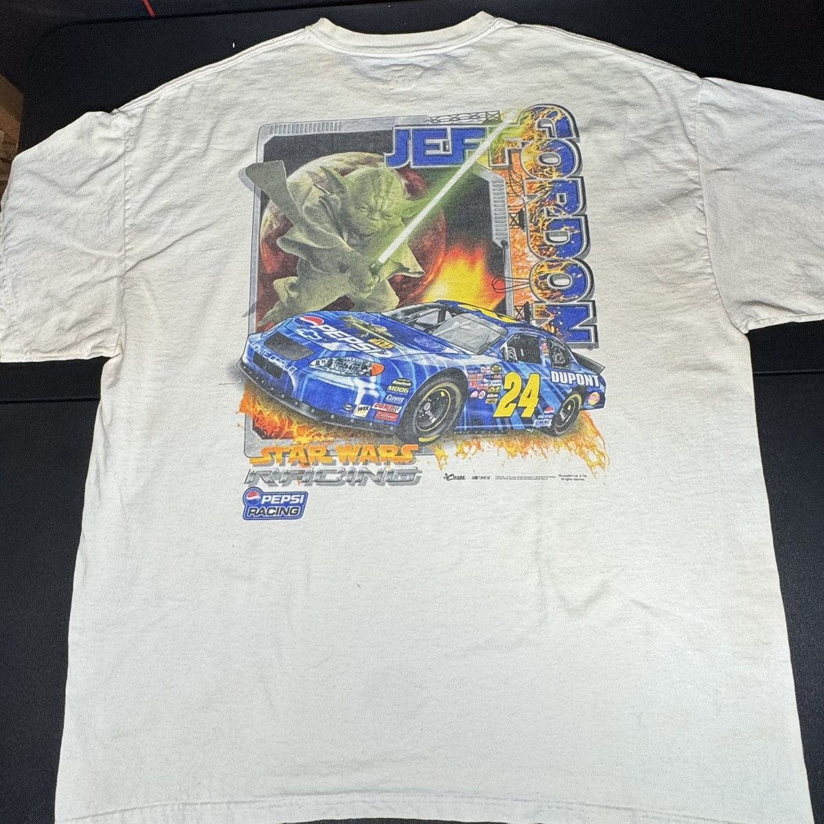 Chase Authentics 2005 Nascar x Star Wars Jeff Gordon Autographed T-Shirt Size US L / EU 52-54 / 3 - 3 Thumbnail
