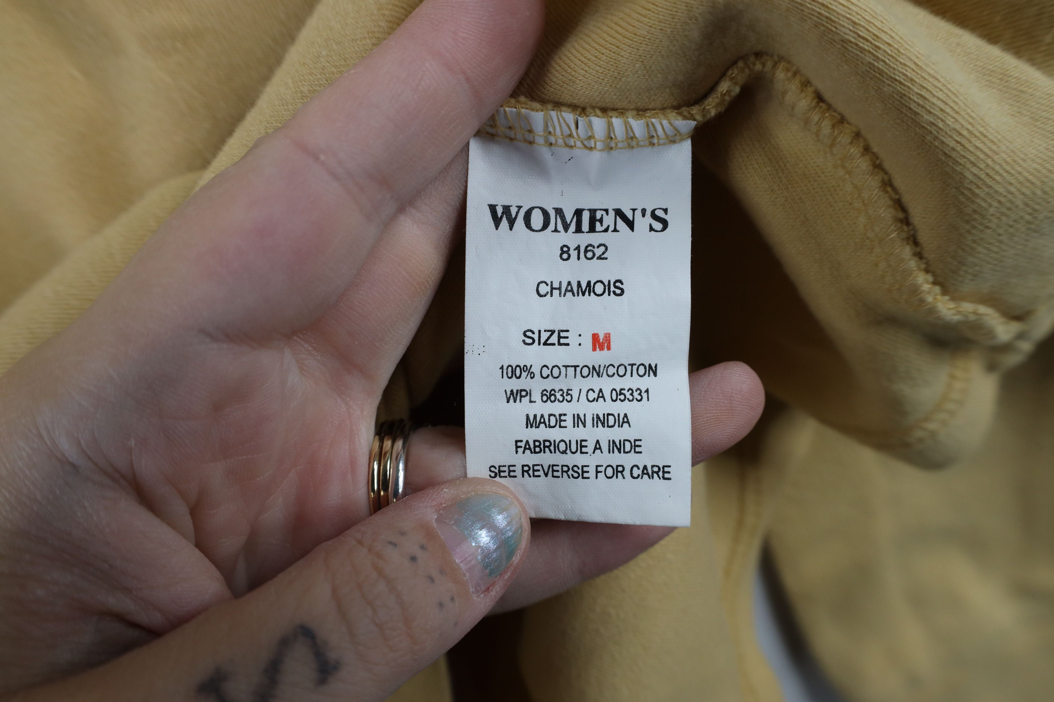 Vintage × Woolrich Woolen Mills Vintage 90s Woolrich Long Sleeve Mock Neck T-Shirt Yellow Size M / US 6-8 / IT 42-44 - 6 Thumbnail