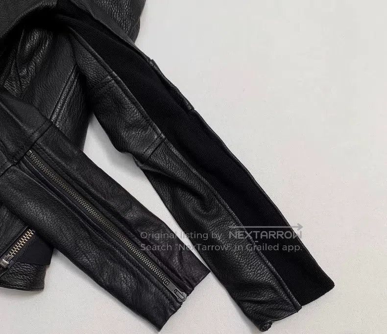 Helmut Lang Helmut Lang Women's Modified Biker Leather Jacket Size S / US 4 / IT 40 - 4 Thumbnail