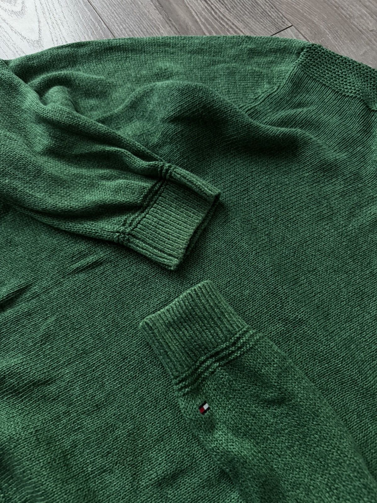 Tommy Hilfiger Tommy Hilfiger Linen Cotton Green Mens Sweater Size US M / EU 48-50 / 2 - 10 Thumbnail