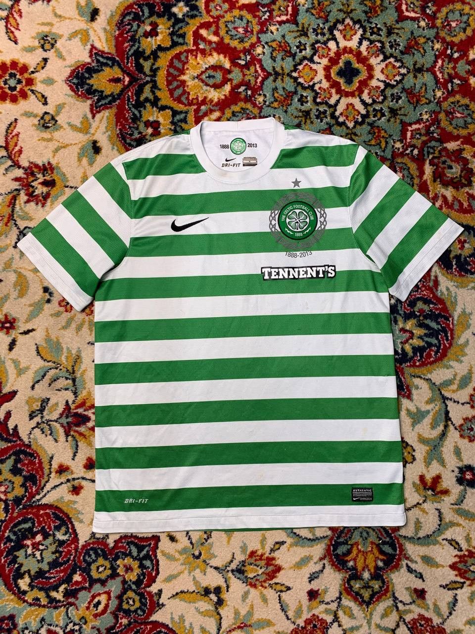 Nike CELTIC 2012 2013 HOME FOOTBALL SHIRT SOCCER JERSEY Size US L / EU 52-54 / 3 - 2 Thumbnail