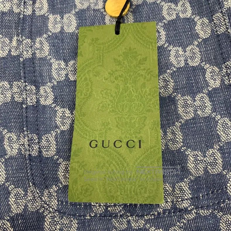 Gucci Gucci Blue logo jacquard full print linen casual shorts Size 24" / US 00 / IT 34 - 7 Thumbnail