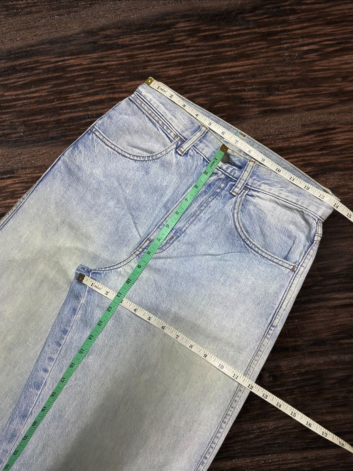 Christophe Lemaire Vintage Japanese Brand Uniqlo Light Wash Grunge Baggy Jeans Size US 28 / EU 44 - 8 Thumbnail