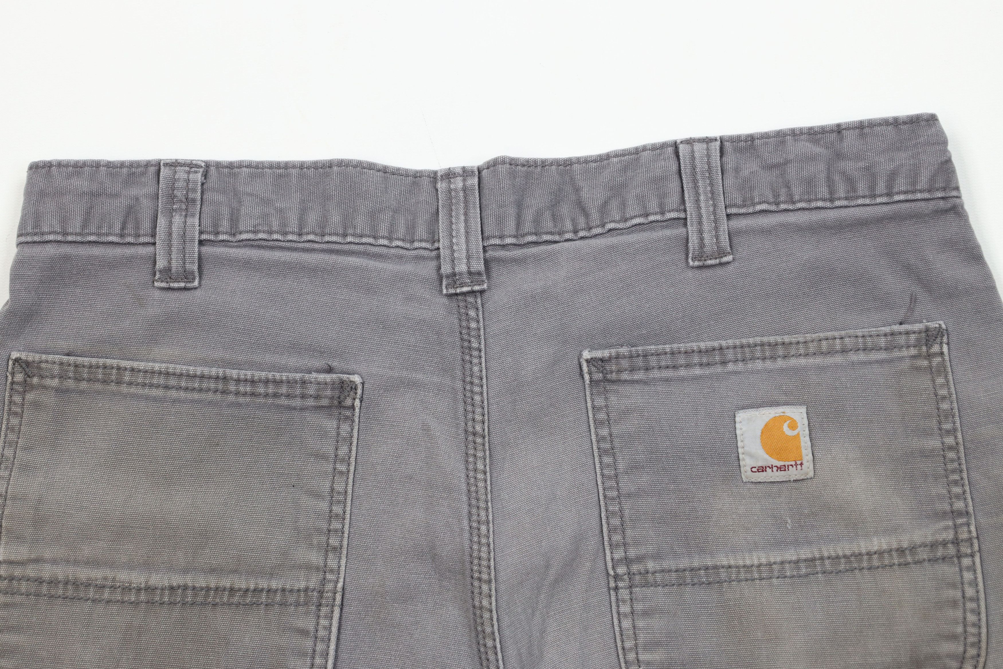 Carhartt Vintage Y2K Carhartt Spell Canvas Relaxed Fit Shorts Gray Size US 34 / EU 50 - 9 Thumbnail