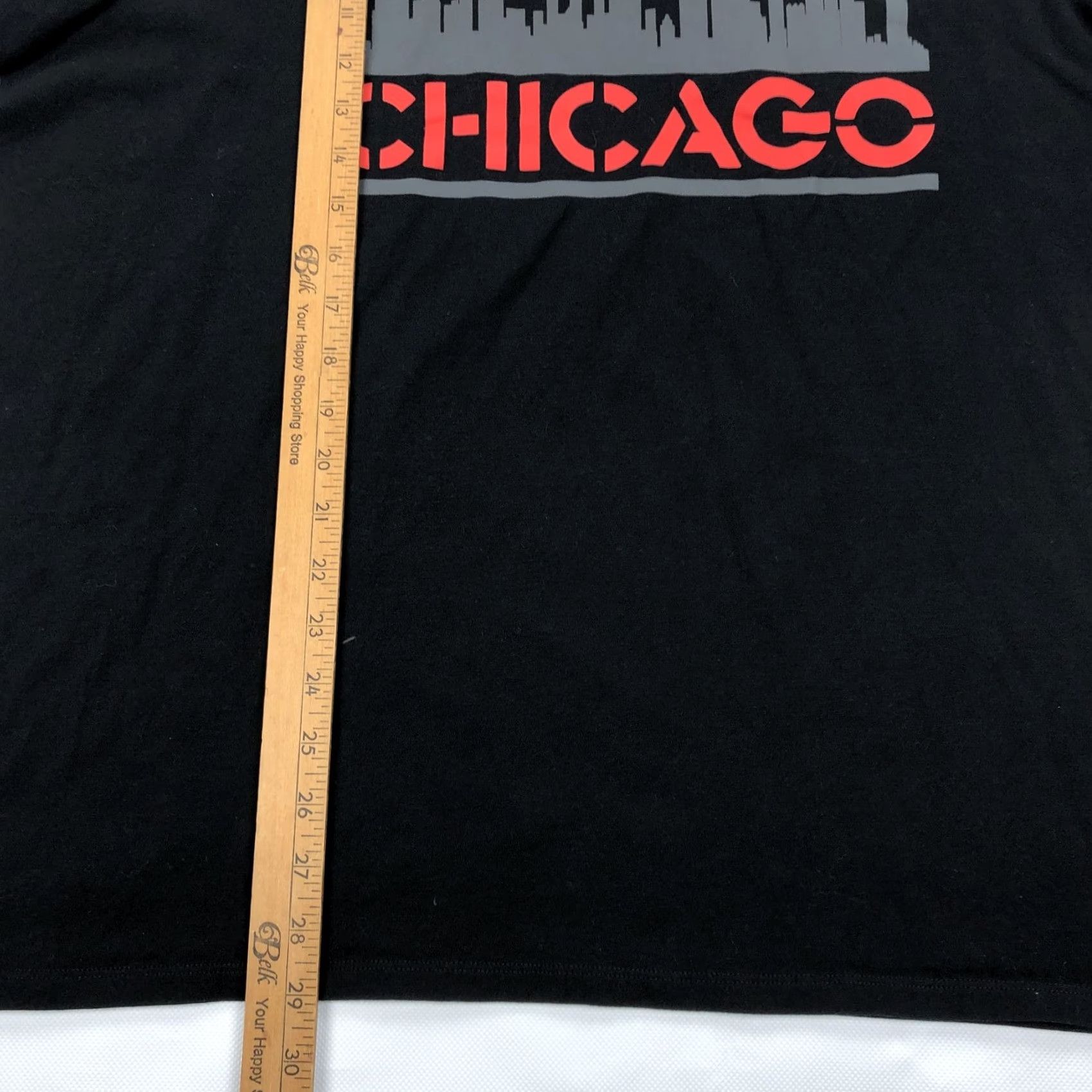 Jordan Brand Jordan Chicago Jumpman Skyline Graphic Print T-Shirt Tee, Men's XL, Black/Red/Gray, Crew Neck, Short Sleeve, Jersey Cotton, Regular Fit Size US XL / EU 56 / 4 - 4 Thumbnail
