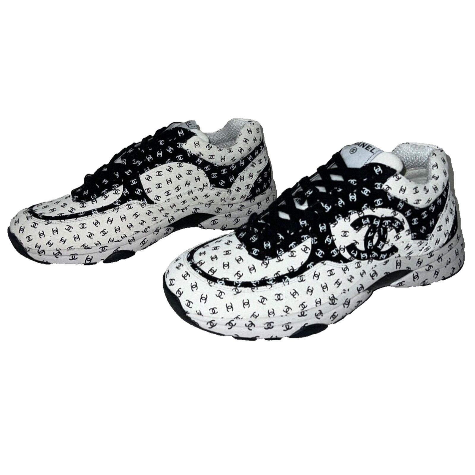 Chanel Chanel Suede All Over CC Logo Low Top Trainer Sneaker 44 11 Size US 11 / EU 44 - 7 Thumbnail