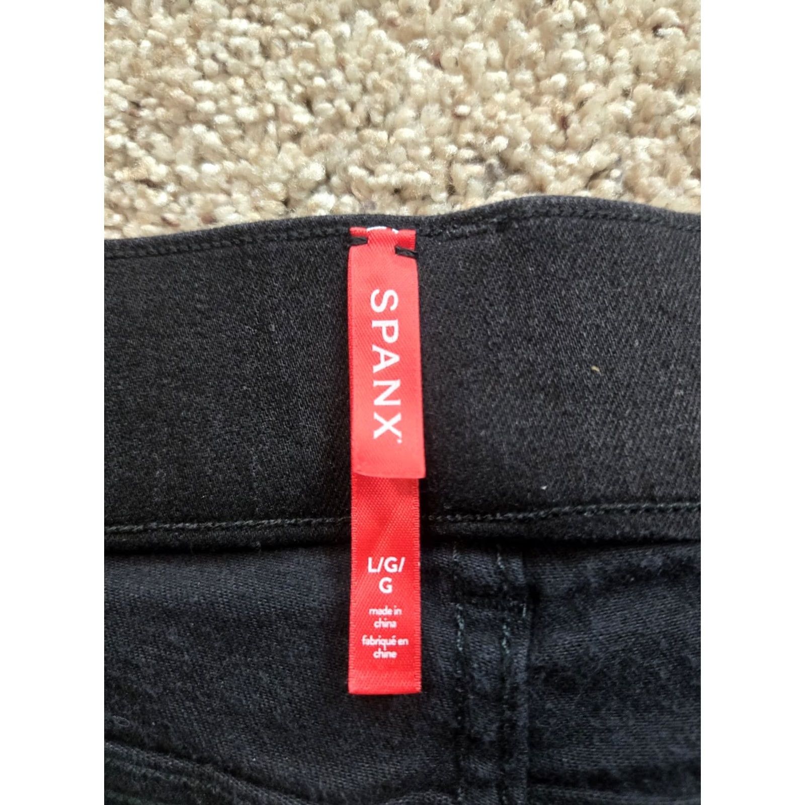Spanx Spanx Skinny Ankle Jeans Womens Large Black Stretch Denim Jeggings Pull On Slim 5-Pocket Logo Zipper Daywear Casual US Theme Mens? Ladies? Size 24" / US 00 / IT 34 - 3 Thumbnail