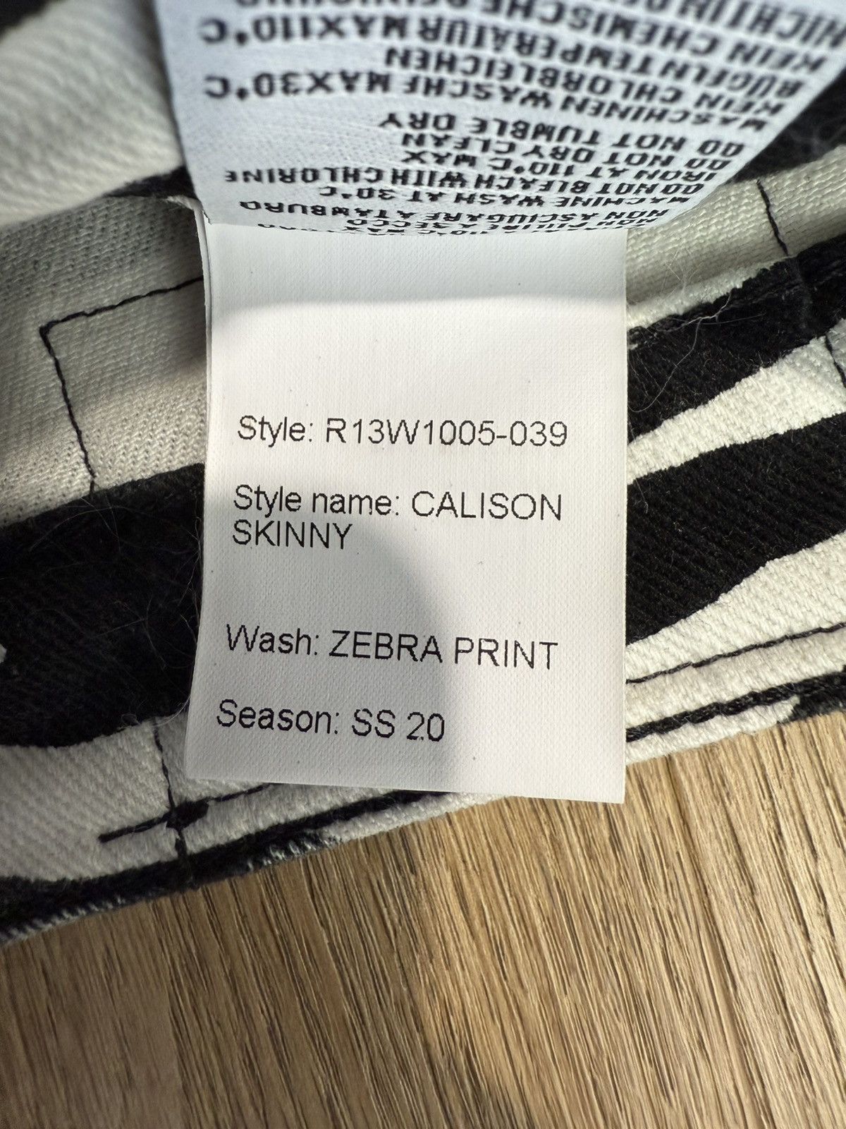 R13 R13 zebra print jeans Size 27" / US 4 / IT 40 - 8 Thumbnail