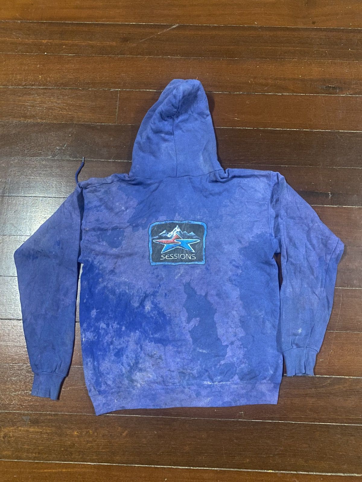 Hook-Ups Vintage seesions skates hoodie distressed faded trashed Size US M / EU 48-50 / 2 - 6 Thumbnail