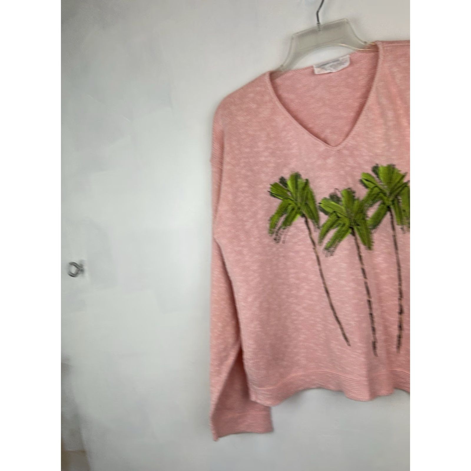 Vintage VINTAGE Victoria Tropical Sweater Women L Pink Knit Cardigan 3D Embroidered Sequin Size L / US 10 / IT 46 - 8 Thumbnail