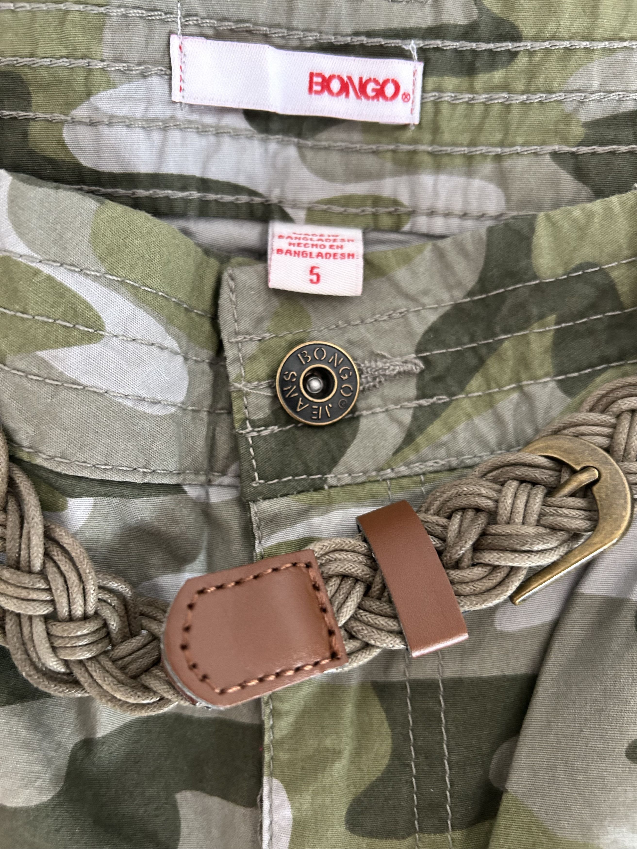 Other Bongo Size 5 shorts Women’s Junior’s Camo Ruched Braid Belt Size 30" / US 8 / IT 44 - 3 Thumbnail