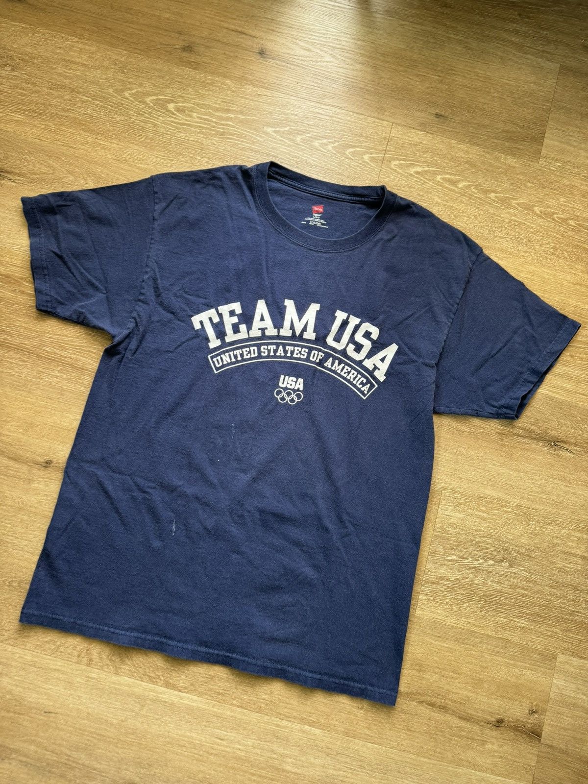 USA Olympics Olympic Tee - TEAM USA Official Arch Logo Dark Blue (Large) Size US L / EU 52-54 / 3 - 3 Thumbnail