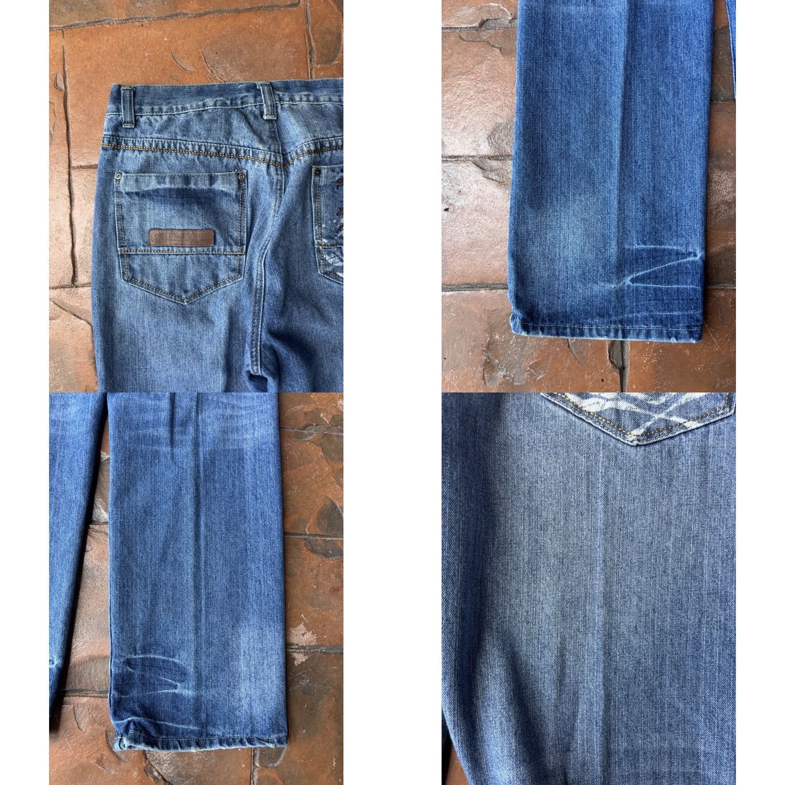 Phat Farm VINTAGE Phat Farm Jeans Y2K Baggy Skater Hip-Hop Grunge Distressed Men’s 36x34 Size US 36 / EU 52 - 9 Thumbnail