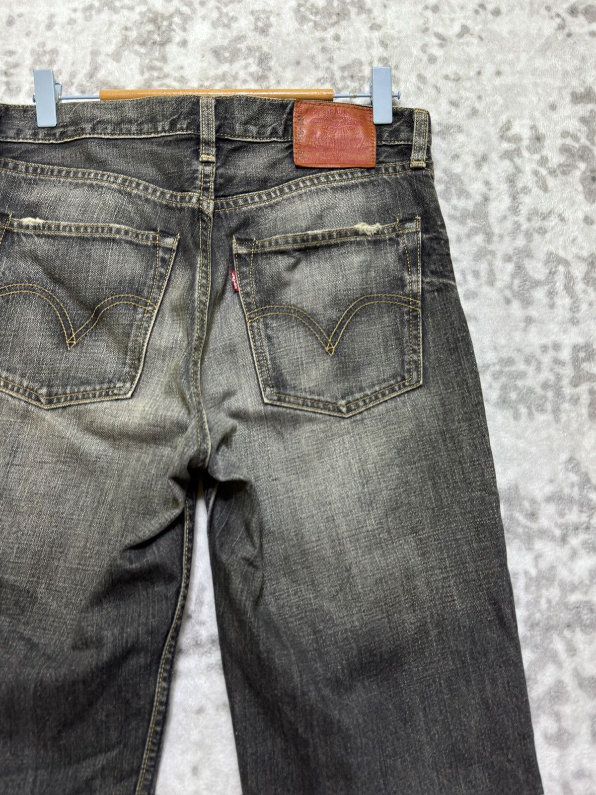 Levi's Vintage Levi’s 502 Claw Mark Acid Washed Distressed Denim Size US 30 / EU 46 - 10 Thumbnail