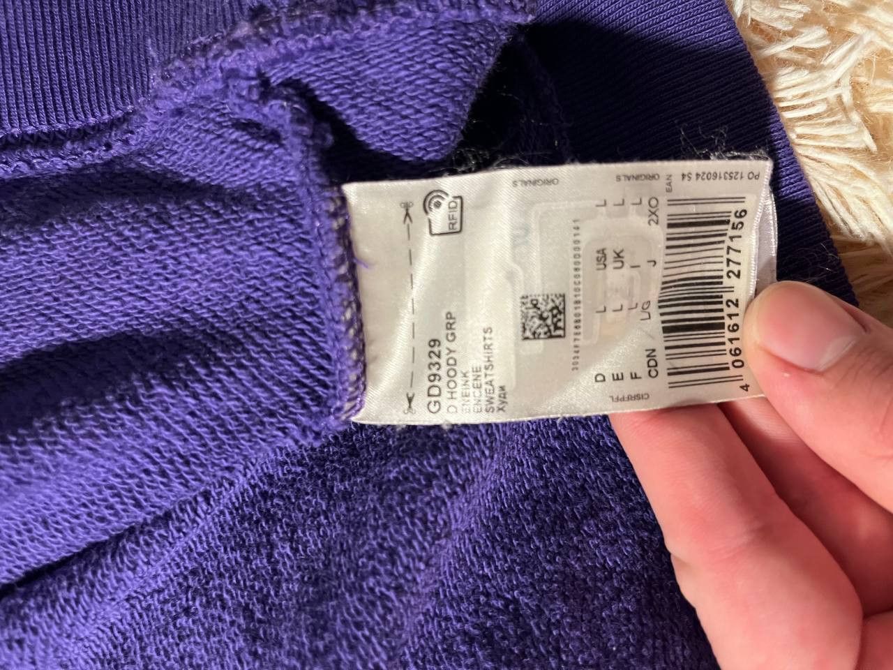 Adidas Adidas Originals Purple Hoodie Size US L / EU 52-54 / 3 - 5 Thumbnail