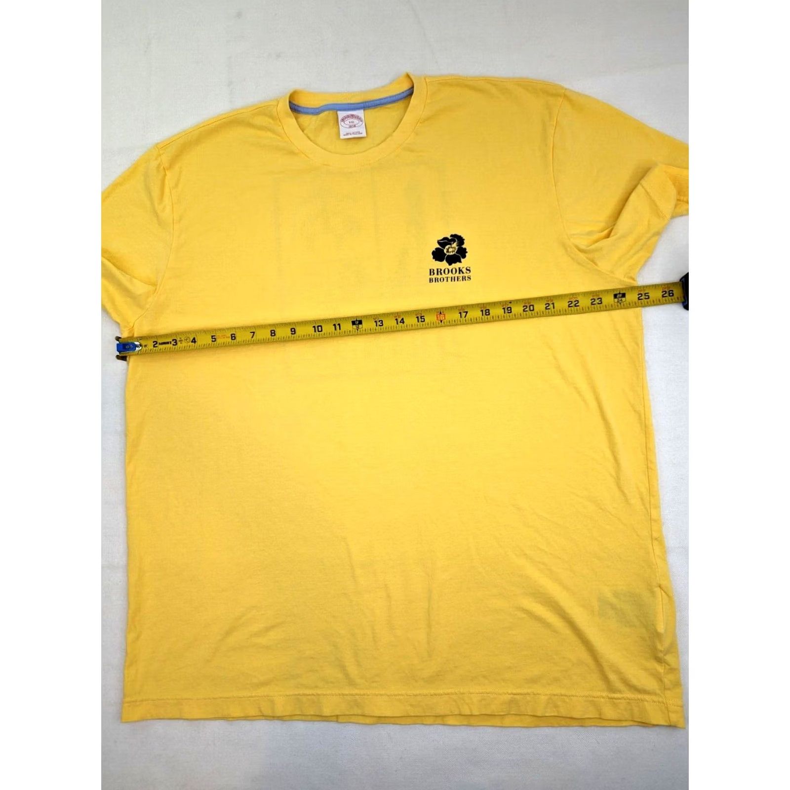 Brooks Brothers Brooks Brothers 1818 T-Shirt Men XL Yellow Floral Cotton Crew Neck Short Sleeve Logo Pattern Vintage: No Size US XL / EU 56 / 4 - 6 Thumbnail
