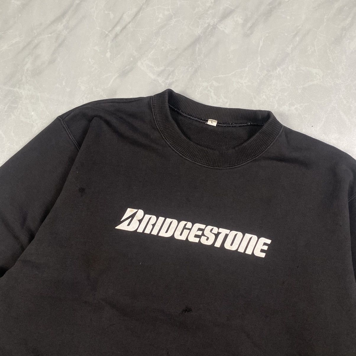 Japanese Brand Vintage Bridgestone Tyre Boxy Distressed Crewneck Size US M / EU 48-50 / 2 - 2 Thumbnail