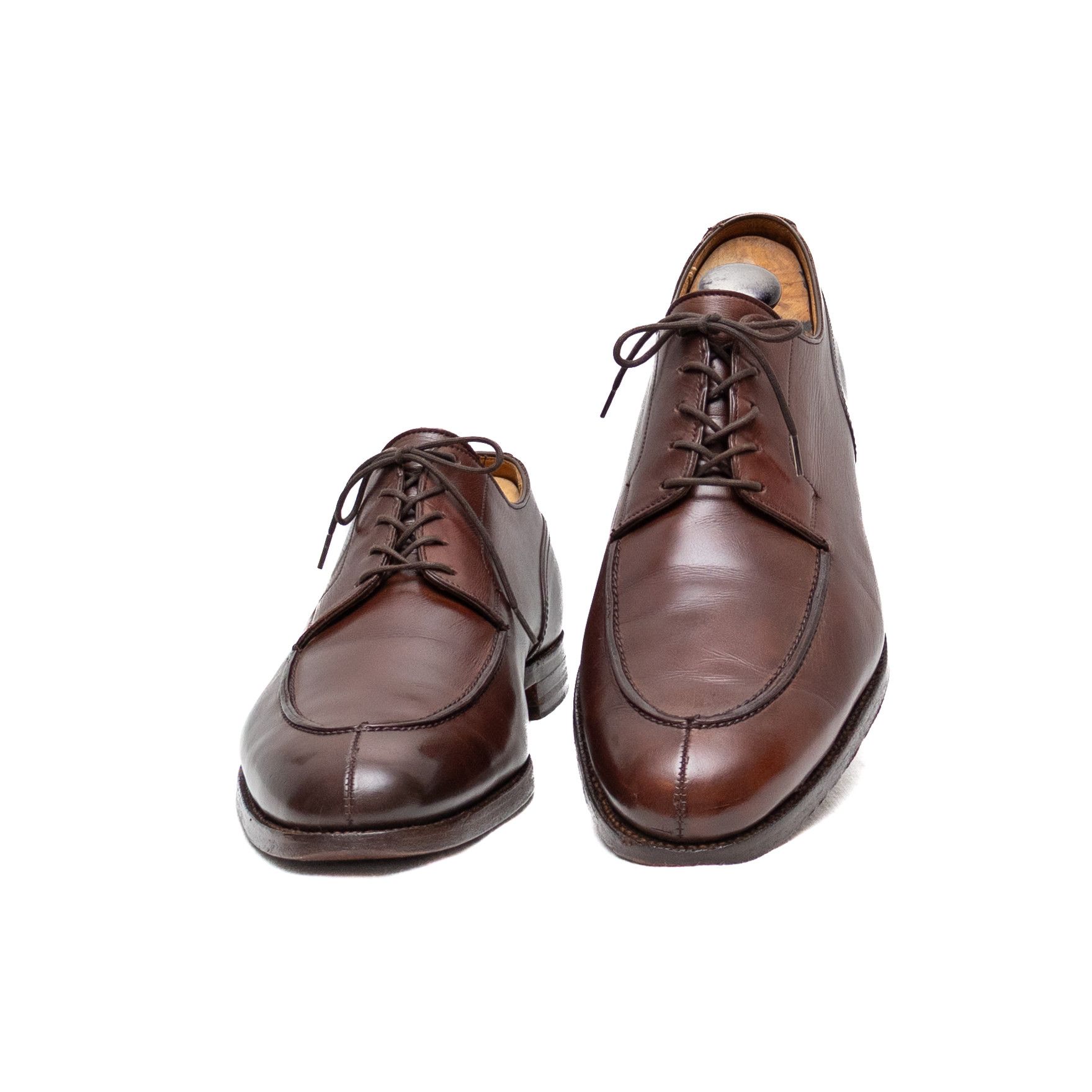 Peal And Co Peal & Co for Brooks Brothers Brown Leather Split Toe Derby Size US 11 / EU 44 - 4 Thumbnail