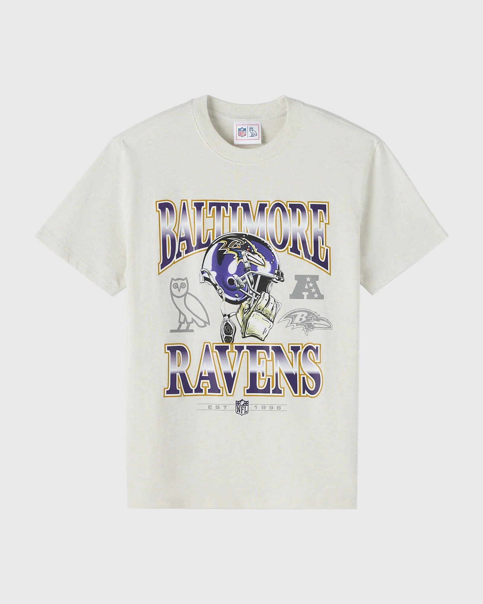 Drake OVO x NFL BALTIMORE RAVENS GRAPHIC TEAM T-SHIRT Size US M / EU 48-50 / 2 - 2 Thumbnail