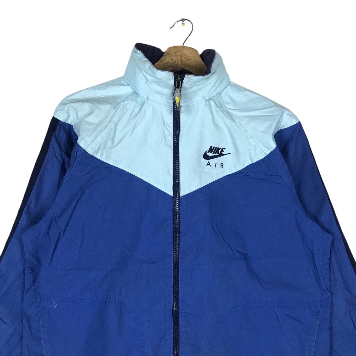 Nike Vintage Nike Two Tone Full Zipper Sweater Jacket Size US L / EU 52-54 / 3 - 2 Thumbnail