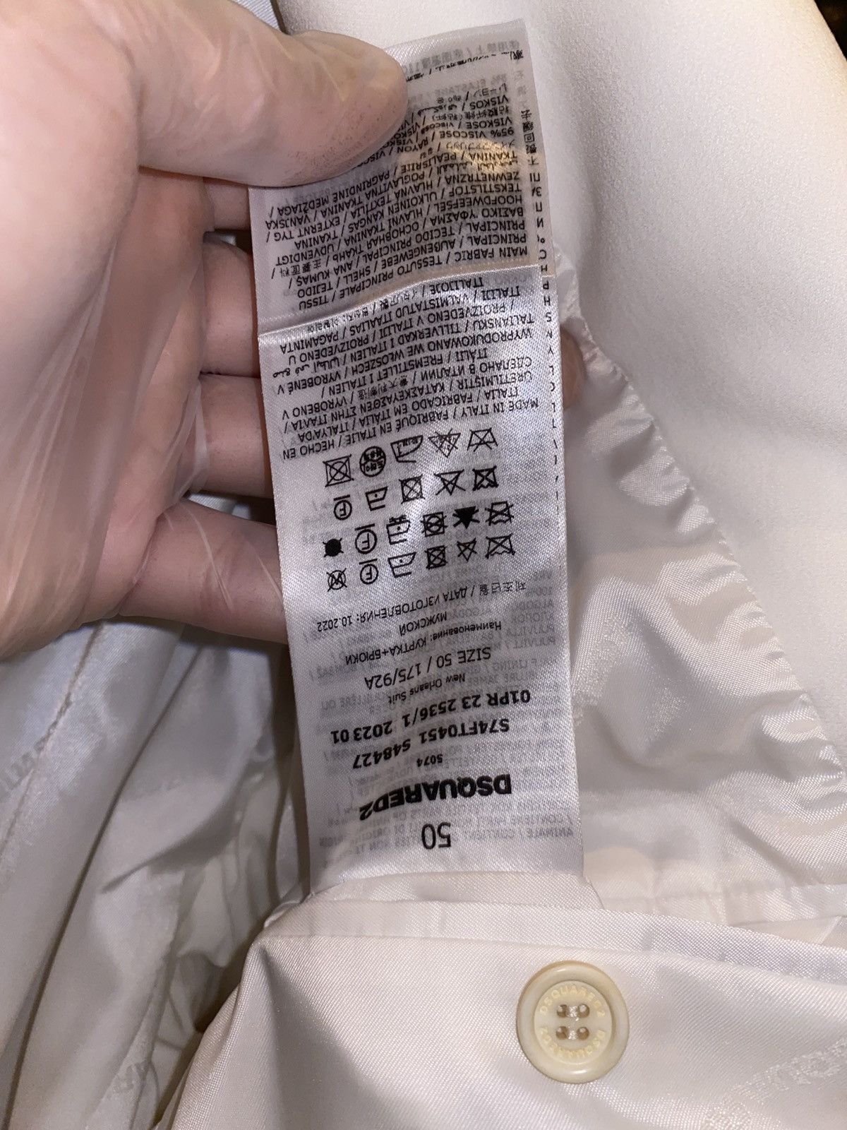 Dsquared2 DSQUARED2 White Blazer Size 40R - 8 Thumbnail