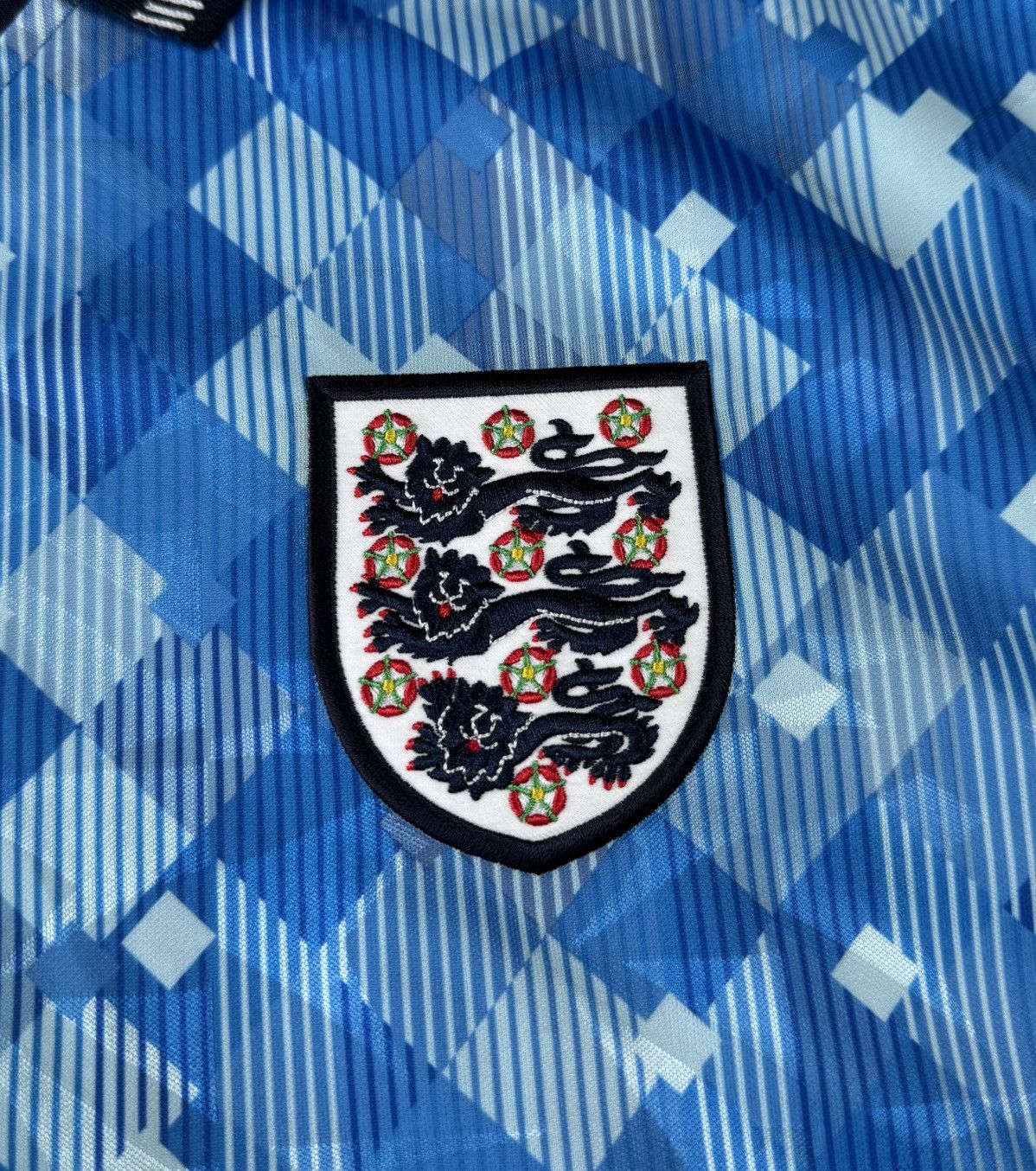 Vintage England 1990 Third Football Shirt Soccer Jersey Size US M / EU 48-50 / 2 - 7 Thumbnail