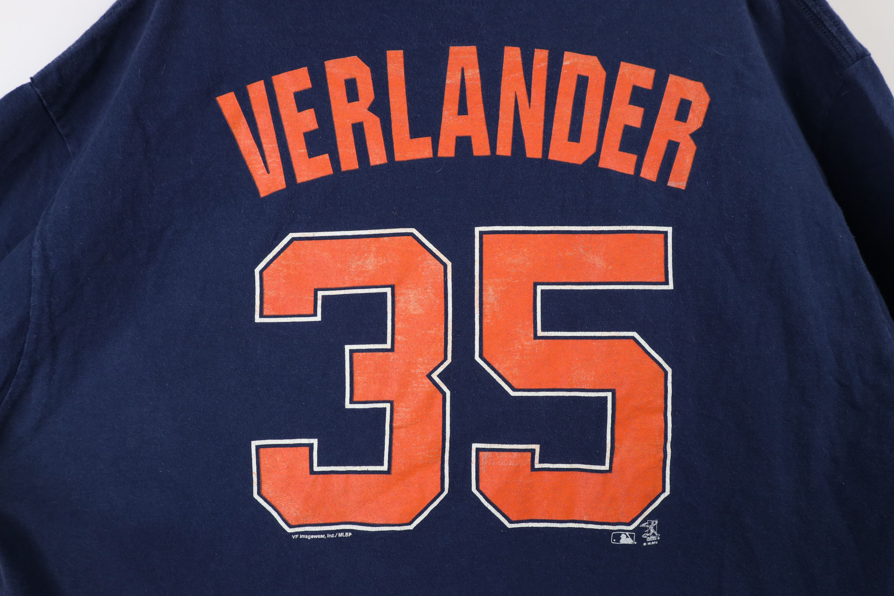Vintage Vintage Justin Verlander Detroit Tigers Baseball T-Shirt Size US XL / EU 56 / 4 - 9 Thumbnail