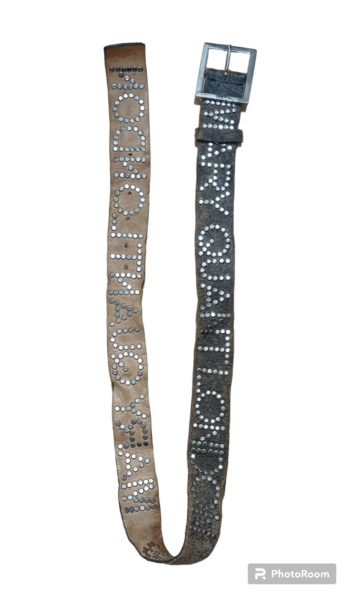 Japanese Brand MARY QUANT LONDON STUDDED LEATHER BELT Size ONE SIZE - 2 Thumbnail