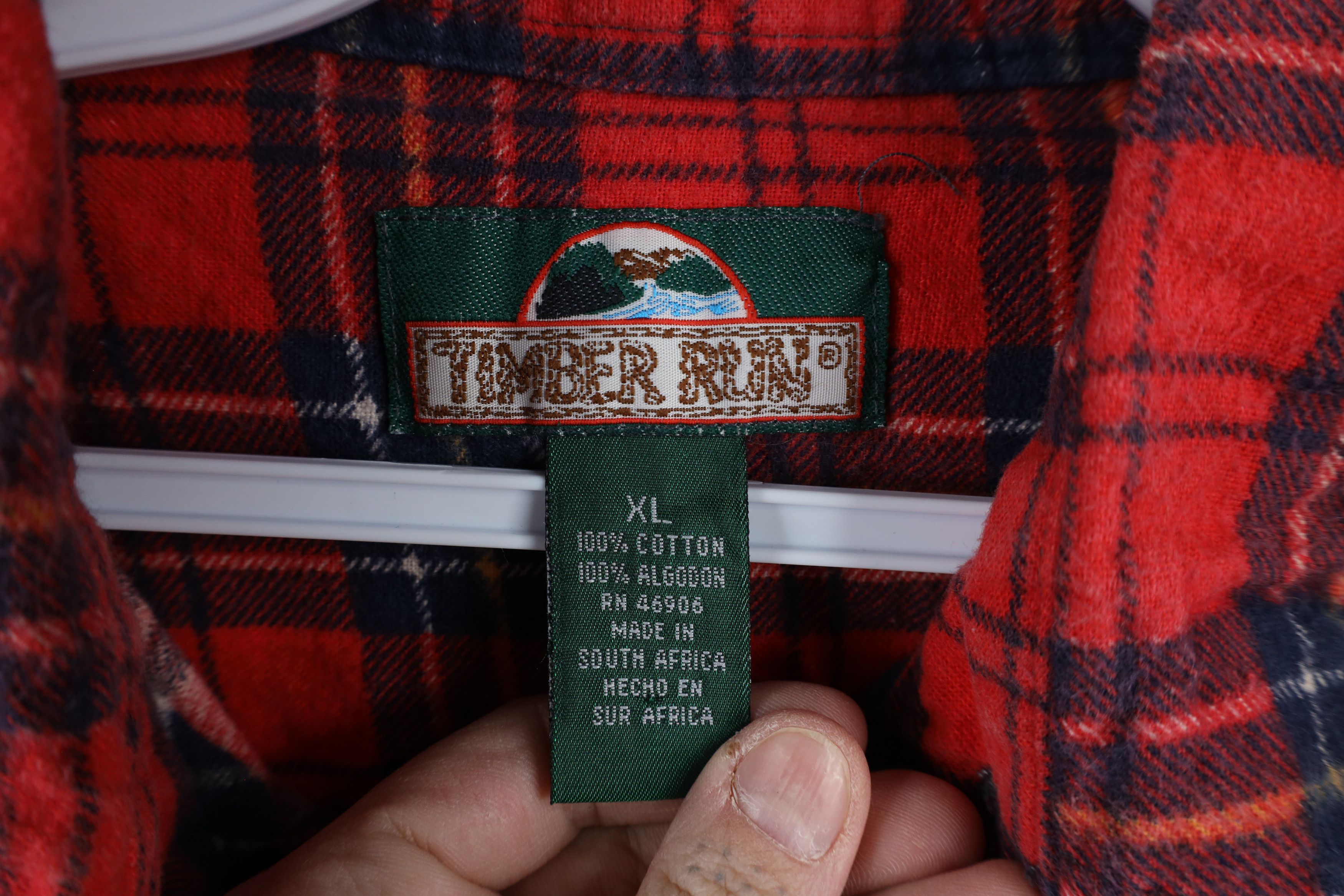 Vintage Vintage 90s Streetwear Flannel Collared Button Shirt Plaid Size US XL / EU 56 / 4 - 9 Thumbnail