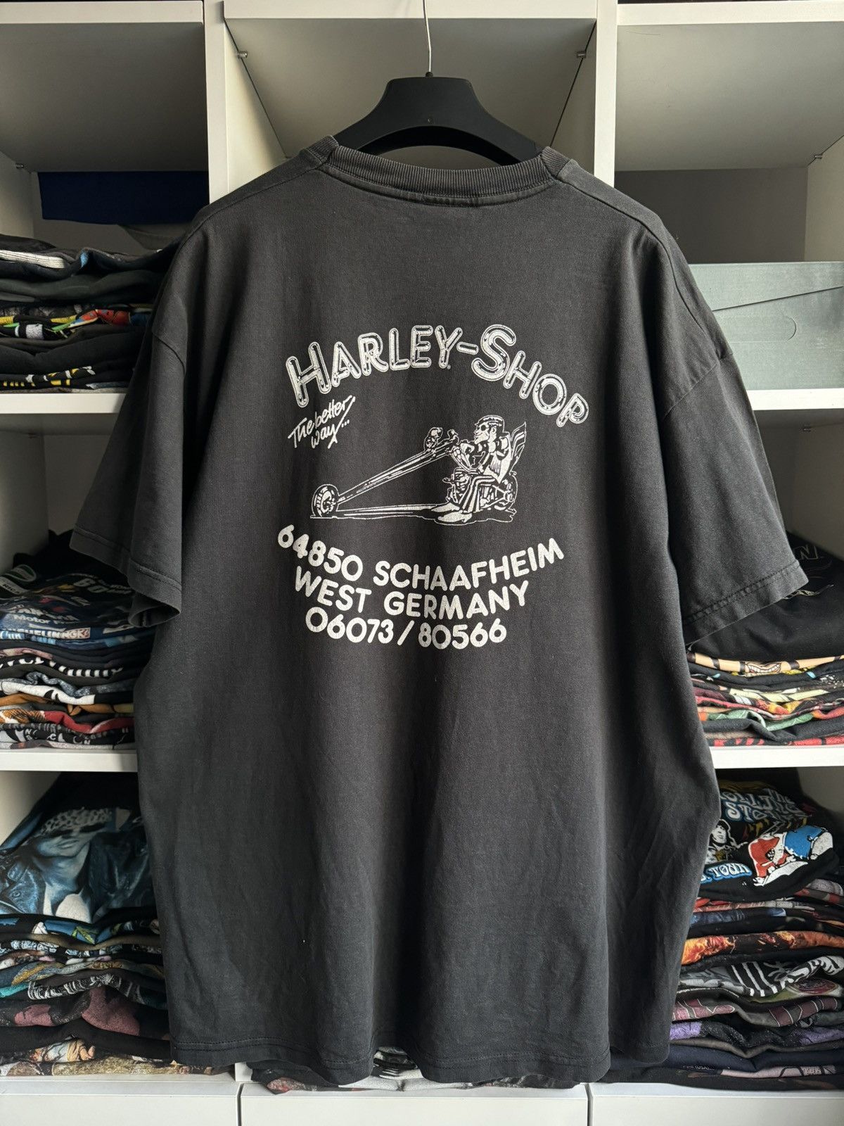 Harley Davidson Vintage 1998 Harley Davidson West Germany Printed Tee Size US XXL / EU 58 / 5 - 5 Thumbnail