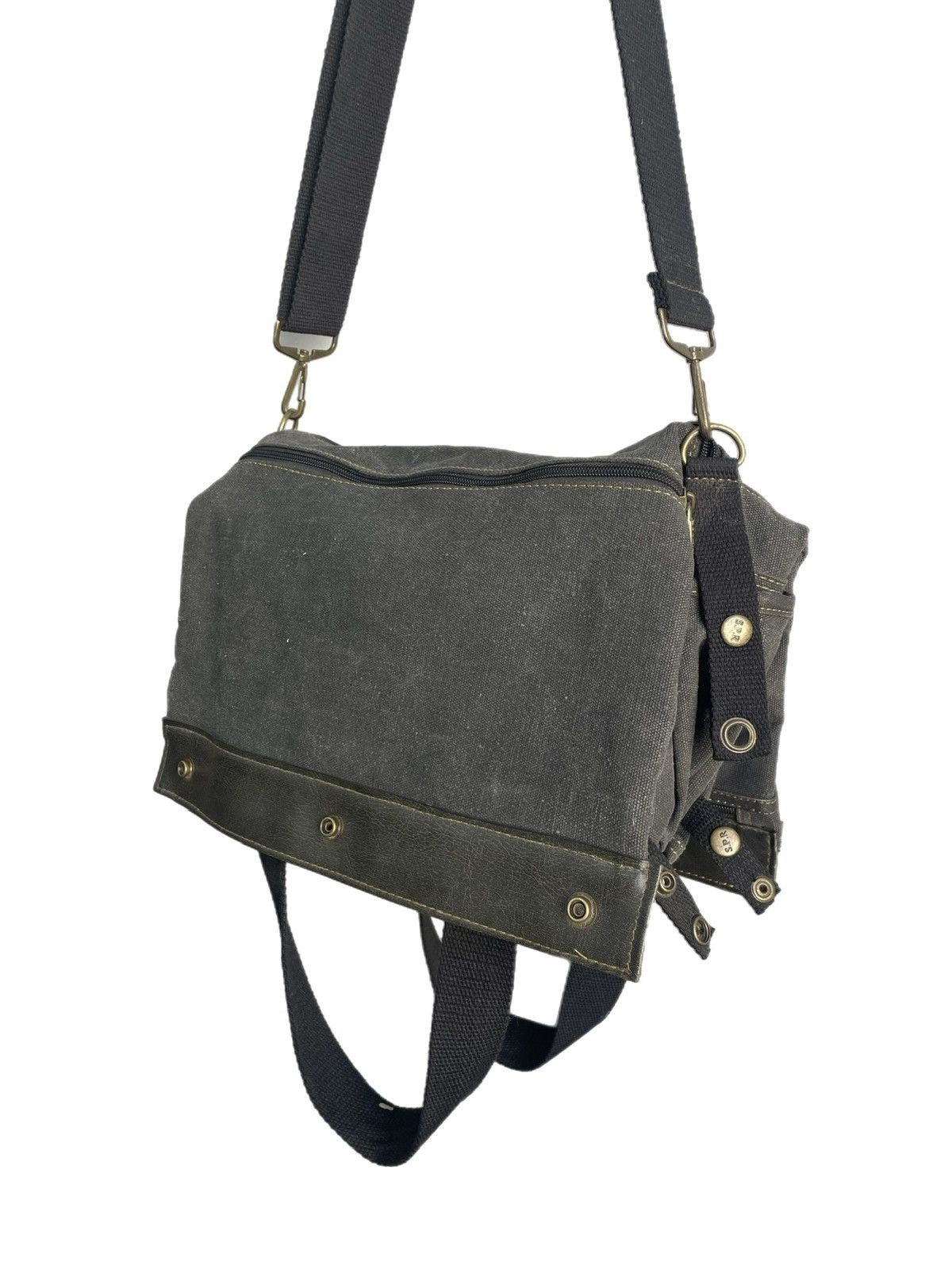 Diesel Diesel style grey canvas shoulder bag utility army y2k hype Size ONE SIZE - 6 Thumbnail