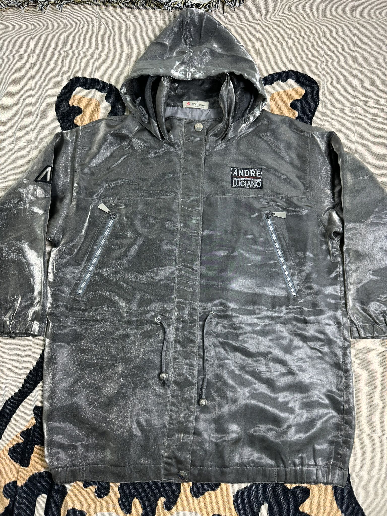 Andreluciano Andreluciano Italy Milano Blink Metallic Light Jacket Size US L / EU 52-54 / 3 - 1 Thumbnail