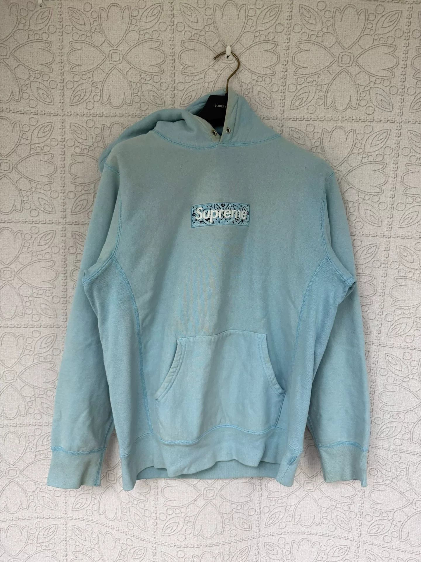 Supreme supreme box logo hoodie in light blue Size US M / EU 48-50 / 2 - 1 Thumbnail