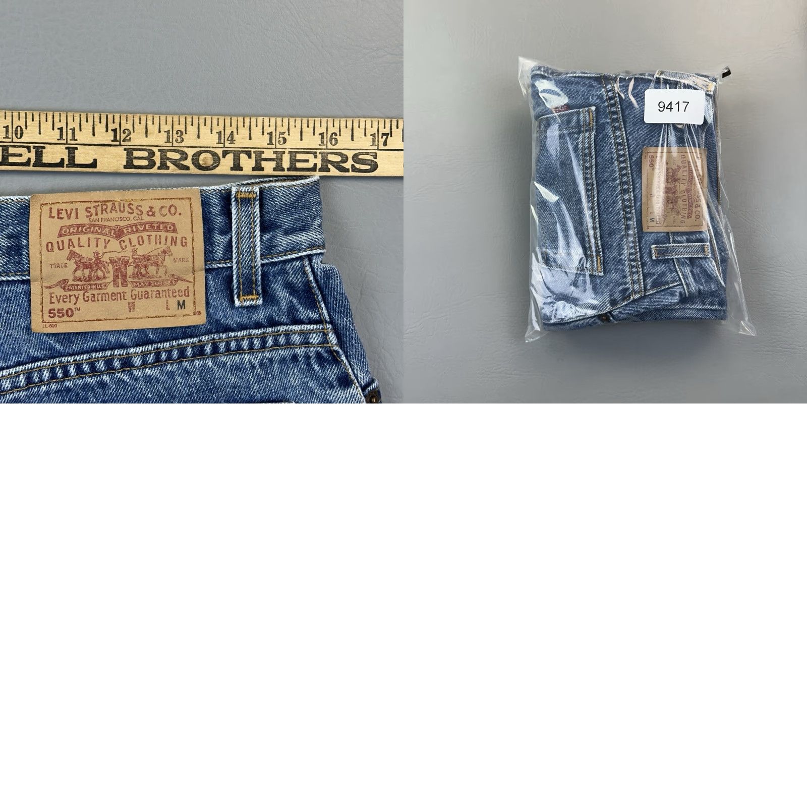Levi's VINTAGE Levi's 550 Jeans Women's 14 Mis M Stone Wash Relaxed Tapered Leg 90s Cowboy Retro USA Denim 31in Inseam Womens Kate Size 36" / US 14 / IT 50 - 9 Thumbnail