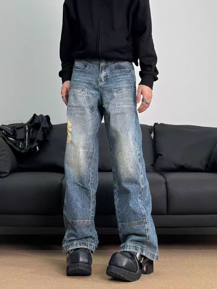 Japanese Brand × Jean Vintage Washed Blue Hip Hop Casual Jeans Size US 34 / EU 50 - 4 Thumbnail