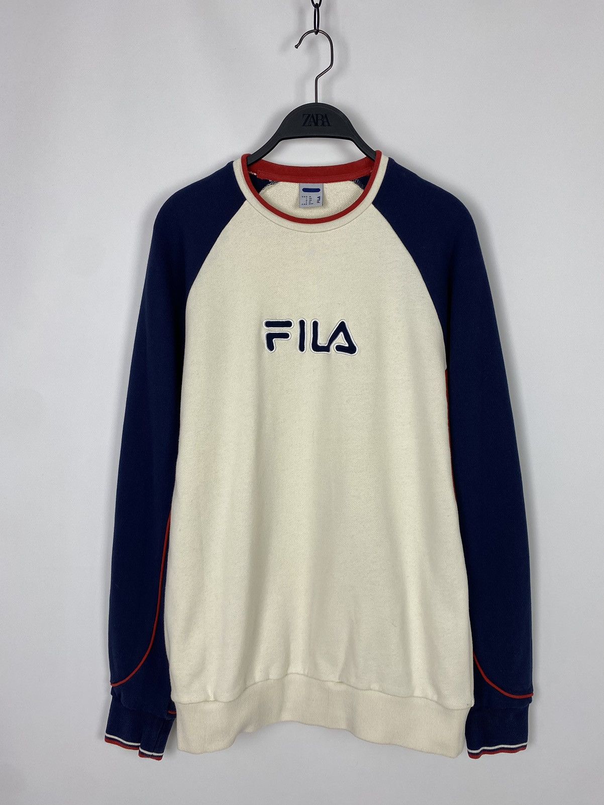 Fila Y2K Vintage Fila Embroidered Logo Two Tone Sweatshirt Size US M / EU 48-50 / 2 - 1 Thumbnail
