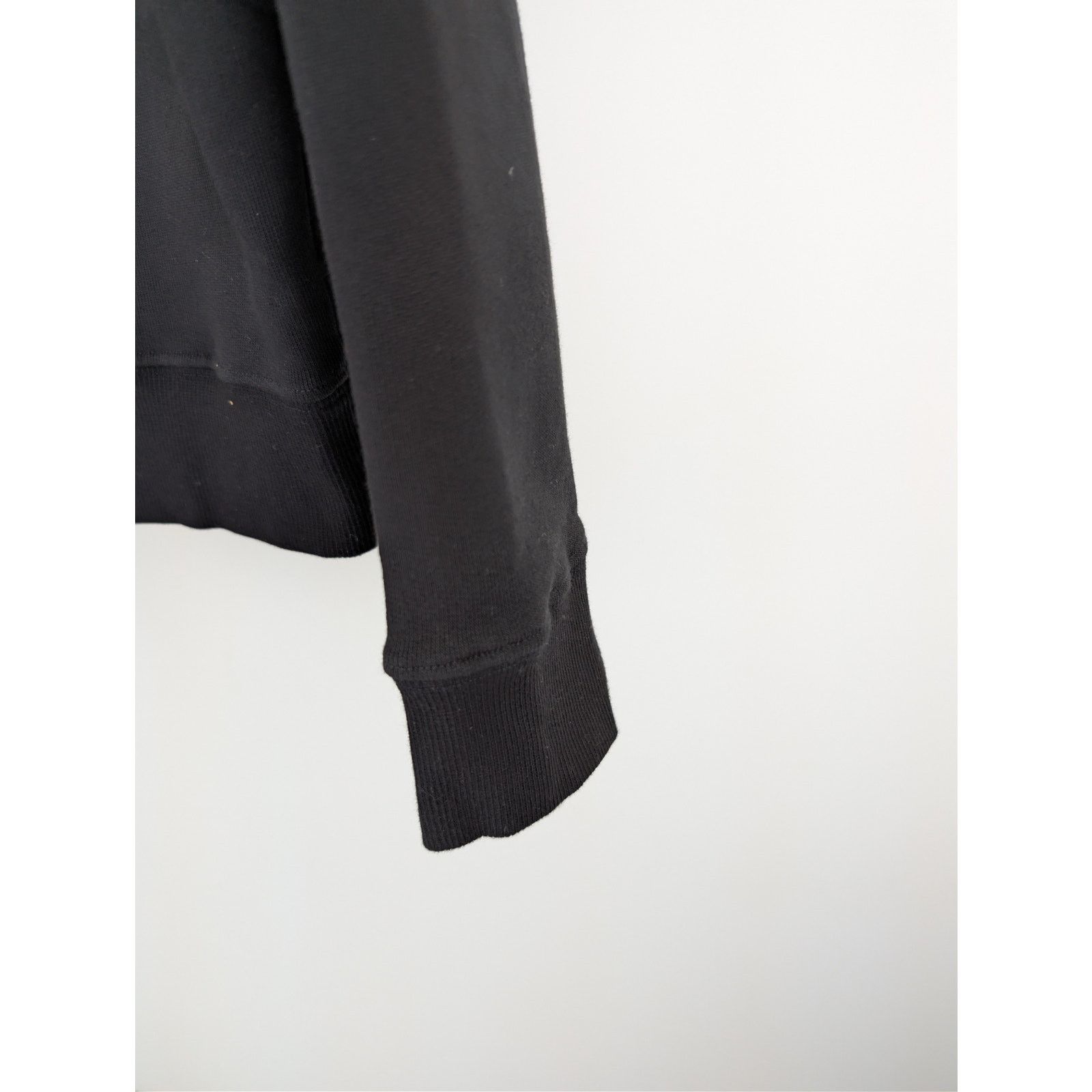 Saint Laurent Paris o1rshd1 CC20 cotton crewneck sweatshirt with lamb leather Size US M / EU 48-50 / 2 - 13 Thumbnail