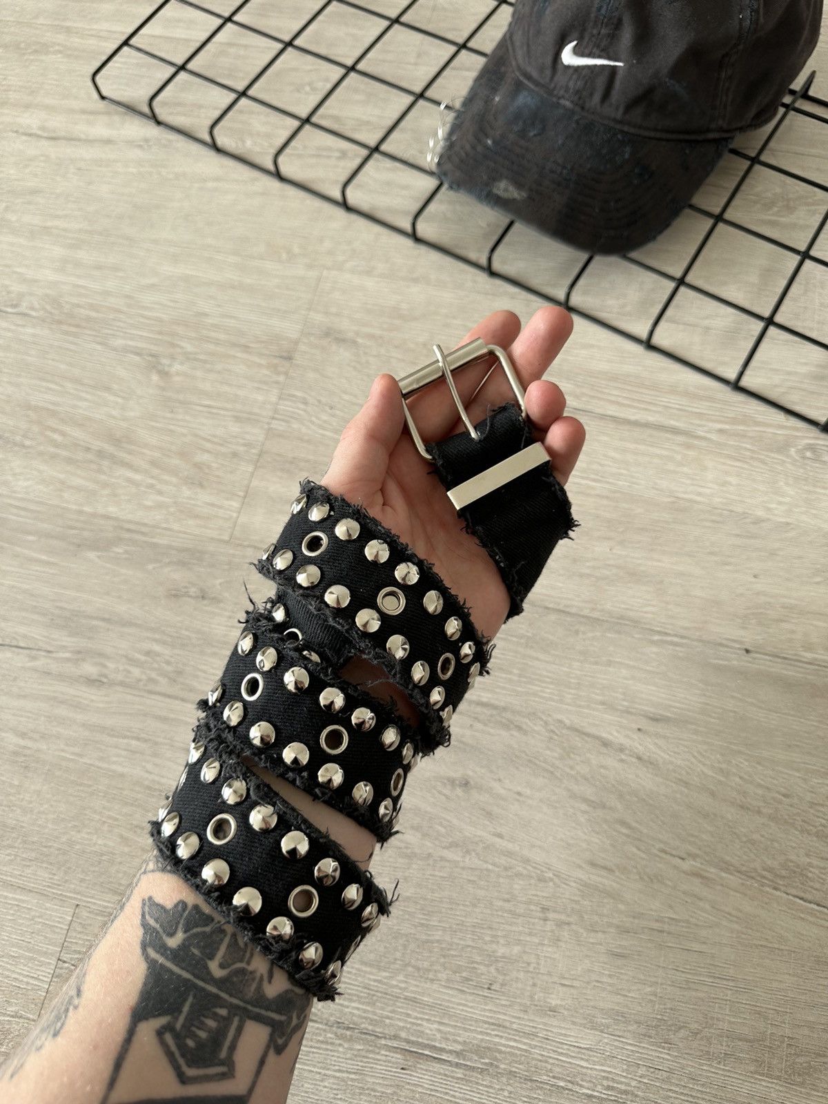 Japanese Brand × Vintage Vintage Rhinestones Distressed Y2K Belt Size ONE SIZE - 1 Thumbnail