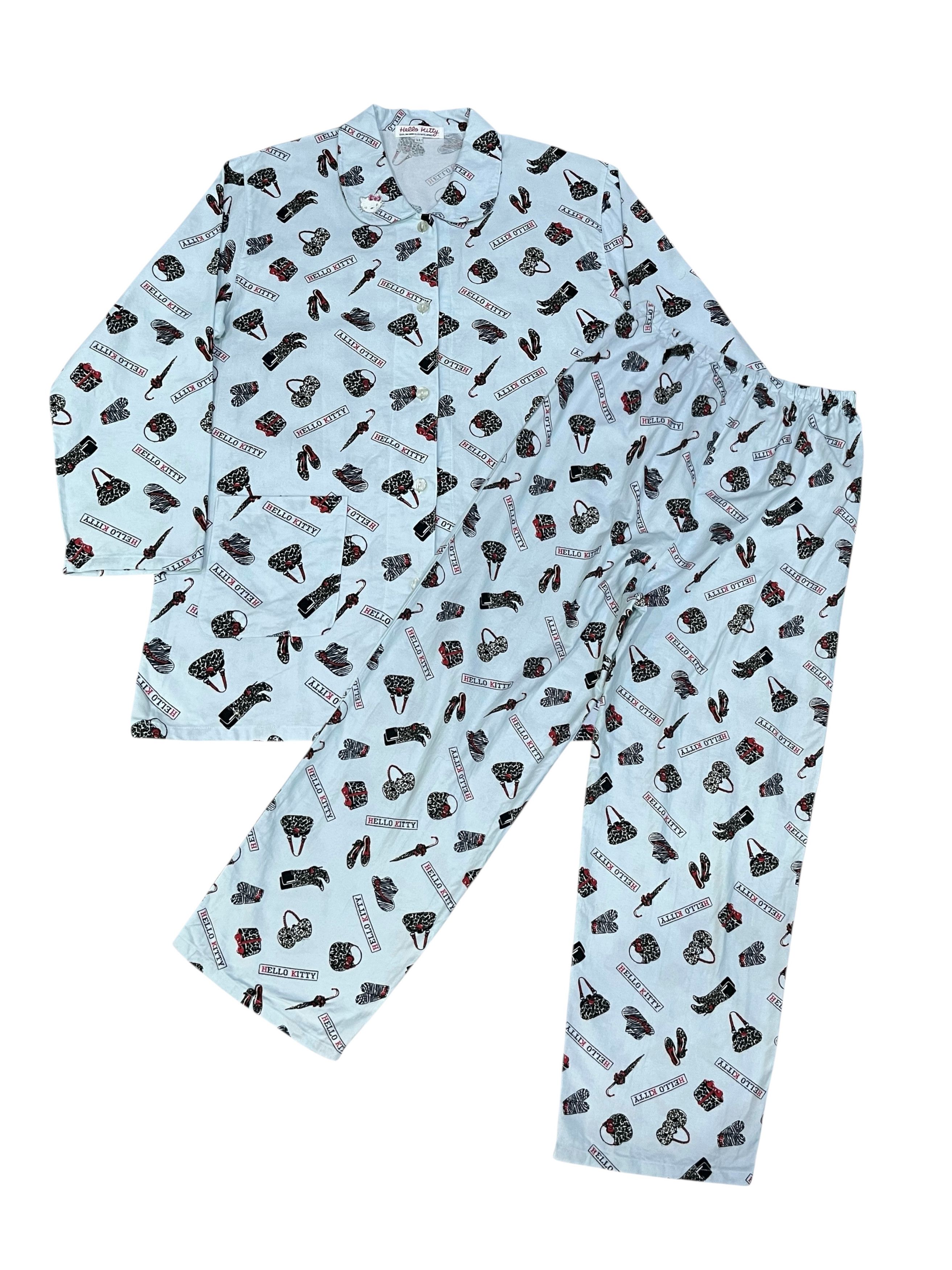 Sleeper HELLO KITTY 2008 Monogram Pajama Set Unisex Y2K Loungewear Size US L / EU 52-54 / 3 - 3 Thumbnail