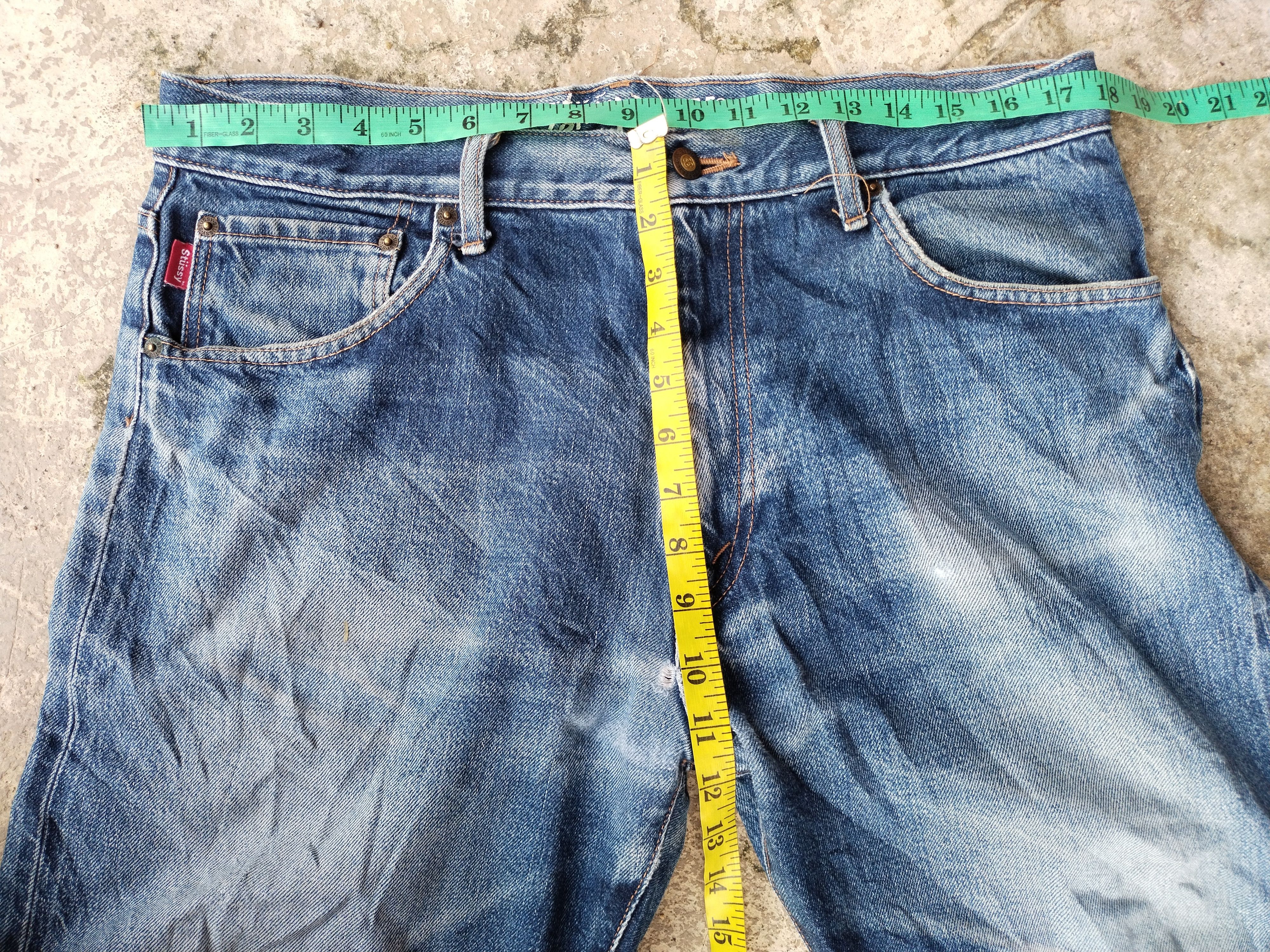 Stussy Vintage Stussy Selvedge Distressed Jeans RARE Punk Size 36" / US 14 / IT 50 - 16 Thumbnail