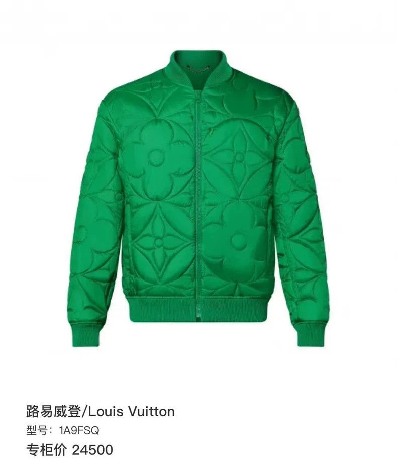 Louis Vuitton Louis Vuitton Green cotton-padded with three flowers and fu Size US M / EU 48-50 / 2 - 8 Thumbnail