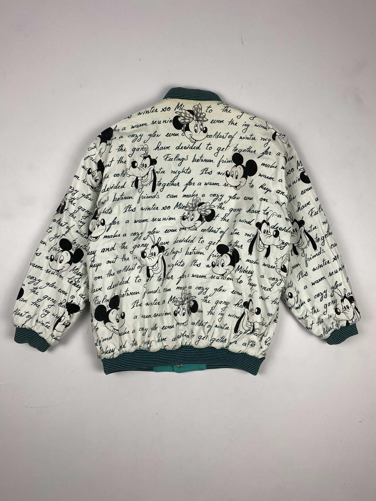 Disney Vintage 80s Mickey Mouse reversible varsity/bomber jacket Size US L / EU 52-54 / 3 - 4 Thumbnail